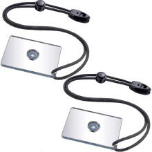 2 Pieces Reflective Mirror 2 x 3 Inch Send Remotely PFD Mirrors Outdoor Survival Signal