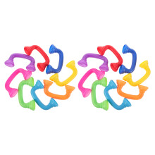 16Pcs Brinquedo Infantil Plástico Colorido Para Aprendizado