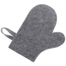 Grauer Filz Saunahandschuh Ofenhandschuh Hitzeschutz Unisex