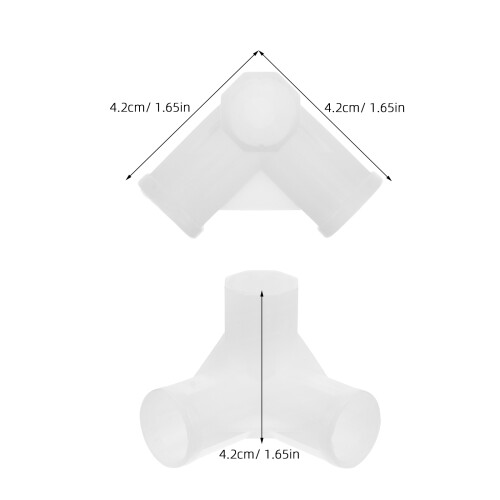 10Pz Giunto in Per Armadio E A 3 Bianco 1