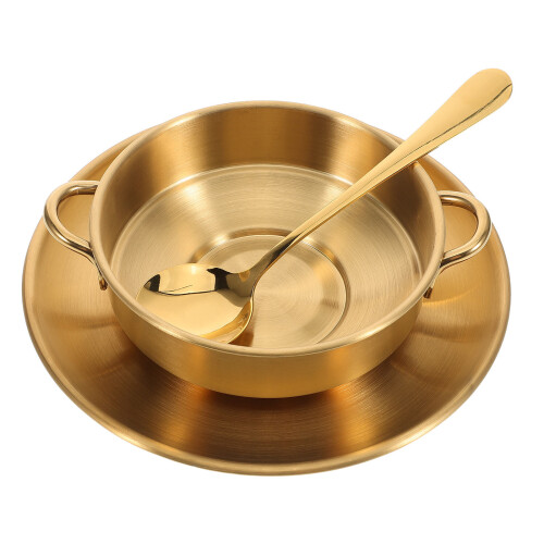 Dessertschale Gold Mit Praktischem Unterteller