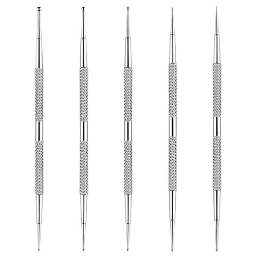 5Stk Maniküre Punktierpen Doppelseitig Nageldesign