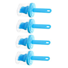 Silicone Oil Brush Set 4pcs Reusable Food Grade Cooking Basting Brushes for BBQ Baking and Camping