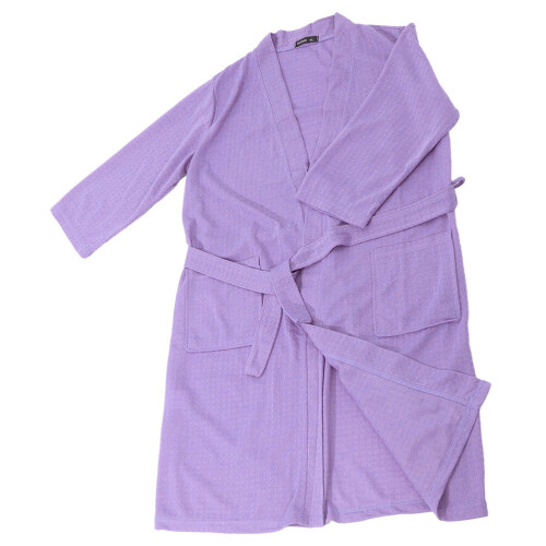 Comfortabele Wafelbadjas Violet Salon En