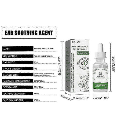 (1PC)1-5x Ear Care Solution Inner Ear Ear Gentle Care Ear DropZZ56 1