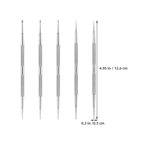5Stk Maniküre Punktierpen Doppelseitig Nageldesign 1