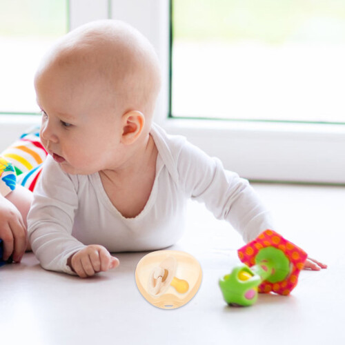 6St Koffiekleurige Pacifier Case, Compact En Onderweg 2