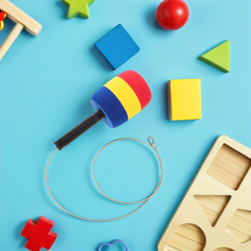 2Pz Set Martello Gioco Bambini Morbido Spugna Per Divertimento 2