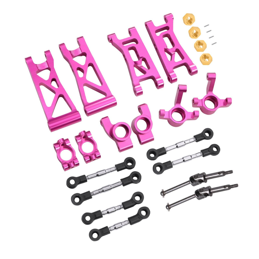 Aluminum Suspension Upgrade Kit, Front Rear Arms Set For Losi Microb 2Wd Buggy Rtr, Lightweight Durable Alloy Pink 9073542798514