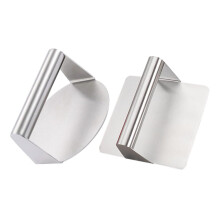 Stainless Steel Burger Press Set, Heavy Duty Smash Burger Press with Ergonomic Handle for Griddle Cooking