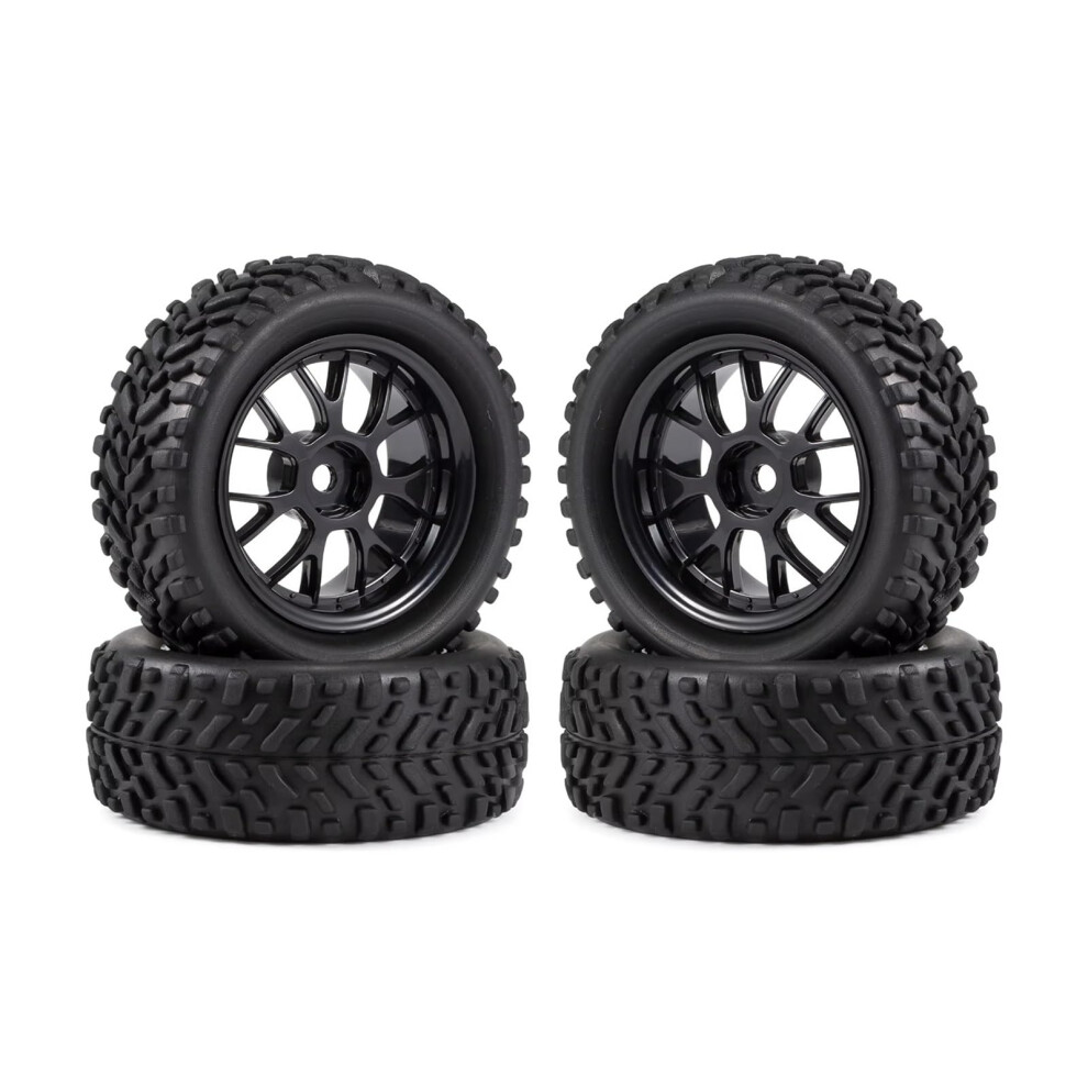 Rc Car Tires 76Mm WearâResistant Rubber Wheels For 1/10 Buggy Wltoys 144001 Stable OffâRoad Traction 9771547655619
