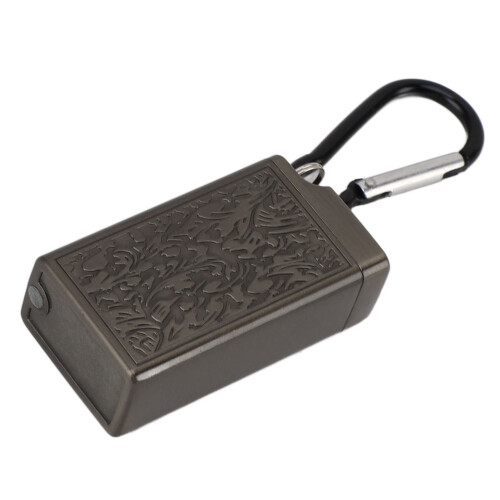 Aluminum Portable Ashtray with Lid, Black, 1.7 oz 2