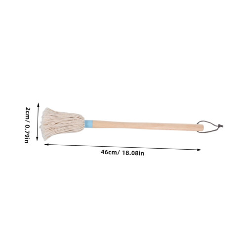 Soft Absorbent Cotton Basting Brush for Grilling Roasting and Baking with Handled Grip for Even Coating 1