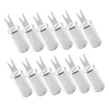 12pcs Stainless Steel Corn Holders Set with Ergonomic Comfort Grip for BBQ and Outdoor Grill