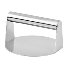 Stainless Steel Grill Press 304 Round Cast Iron Meat Press MultiFunctional Griddle Tool for Kitchen