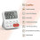 Digital Magnetic Stopwatch Timer with Clock, Magnet, 3-level Volume, Lcd Display 2