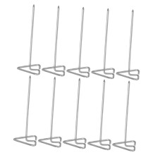 BBQ Skewers Set 10pcs Durable Stainless Steel Kabob Skewers for Grilling Meat and Outdoor Cooking