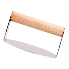 Cast Iron Round Burger Press with Ergonomic Handle, Patty Smasher Tool for Griddle and Grill