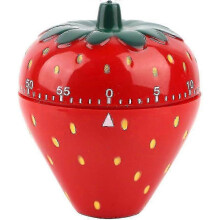 Strawberry Shape Kitchen Timer 60 Minutes Kitchen Timer Mechanical Time Reminder - RIpj