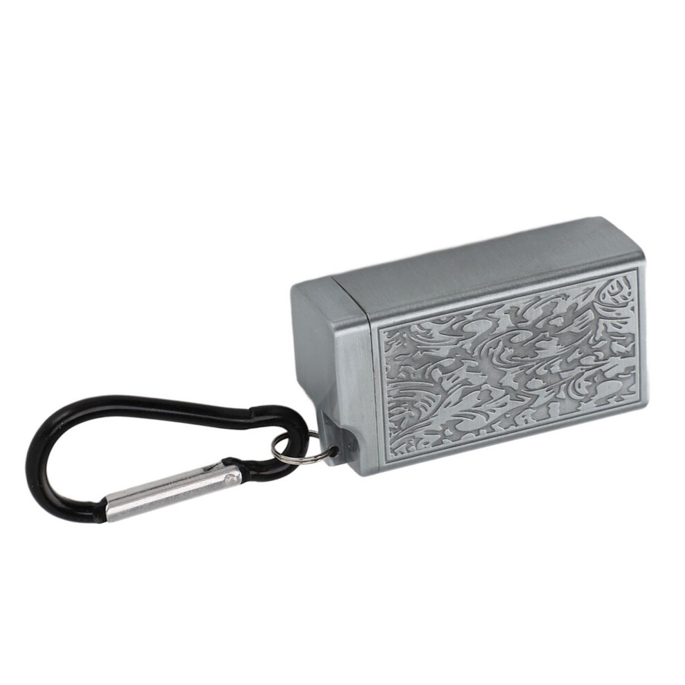 Silver Aluminum Alloy Pocket Ashtray 1.7 Oz