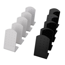 Earring Storage Holder 10PCS Acrylic L Shaped Jewelry Display Stand 24 Holes