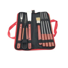 Outdoor Grill Combo 29x4cm, Compact Barbecue Tool Set for Versatile Outdoor Cooking Use