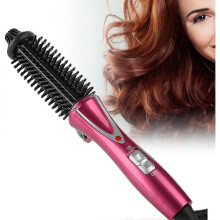 (UK plug) Curling Iron Brush, Hair Curler Hot Brush Professional Anti-scald Instant Heat Up Curling Wands