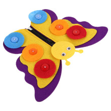 Stoff Knopftafel Mit Reißverschluss Kinder Lernspielzeug