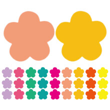 108Stk Robuste Karton Blumenformen Für DIY Schul- Und Klassenzimmer