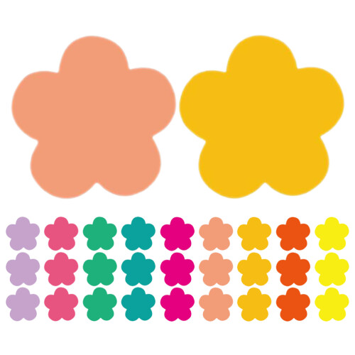108Stk Robuste Karton Blumenformen Für DIY Schul- Und Klassenzimmer
