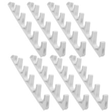 8Stk Nylon Klappstuhl Verstellbügel Weiß Fünffach Verstellbar Outdoor