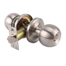 Door Handle, Round Knob Lock Door Lock, Key Lock, Latch Size 60 / 70mm - Ri