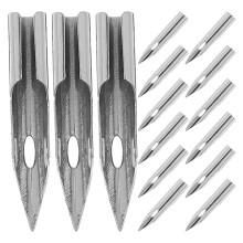 15Stk Langlebige Metallfeder Silber Für Kalligraphie &