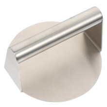 Stainless Steel Burger Press with Adjustable Thickness Control, Manual Meat Patty Maker for Grilling