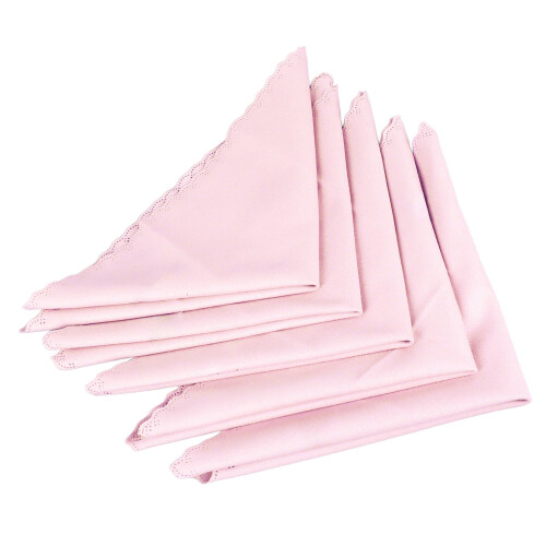 5PCS Cotton Piano Cleaning Cloth Pink for Guitar