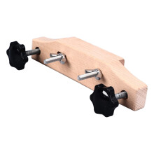 Guitar Bridge Clamp - Wooden Fixture Aluminum/Wood