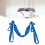 Aerial Yoga Swing Set Adjustable Dark Blue 15