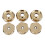12Pcs Trumpet Accessories Metal Upper/Lower Covers 5