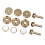 12Pcs Trumpet Accessories Metal Upper/Lower Covers 12