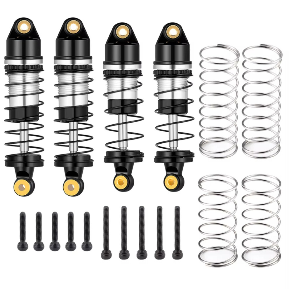Rc Shock Absorbers Set 4Pcs For 1/24 Minib Buggy, Aluminum Rc Shocks With Enhanced Suspension Control 9330225121190