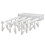(White) Wall-mounted Retractable Folding Underwear Drying Rack, Dormitory Free Punching Clothespin - Pengj 1