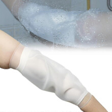 (L) Waterproof PICC line Protector for Shower, Middle Arm Albow Cast Cover for Kids - q36
