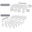 (White) Wall-mounted Retractable Folding Underwear Drying Rack, Dormitory Free Punching Clothespin - Pengj 4
