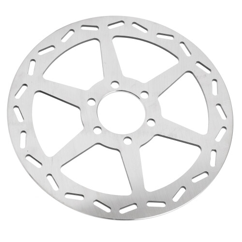 180mm 6-Hole Disc Brake Rotor, 2.5mm Steel, Silver 1