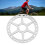 180mm 6-Hole Disc Brake Rotor, 2.5mm Steel, Silver 3