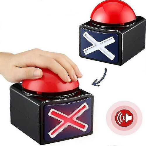Game Answer Buzzer Alarm Button with Sound Light Trivia Quiz Got Talent Buzzer