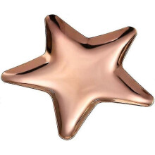 Stainless Steel Tray Metal Star Ring Necklace Jewelry Organizer (Rose Gold) - DD01