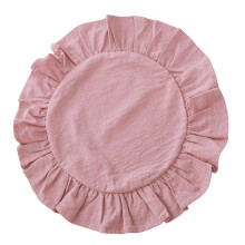 Ruffled Placemat Round Designs Daily Use- mist powder