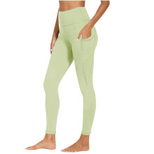 Women Sports Yoga Leggings Seamless High Waist-Light Green XL