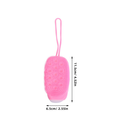 3Pz Scrubber Corpo Silicone Morbido Doppio Per E Viaggio 1